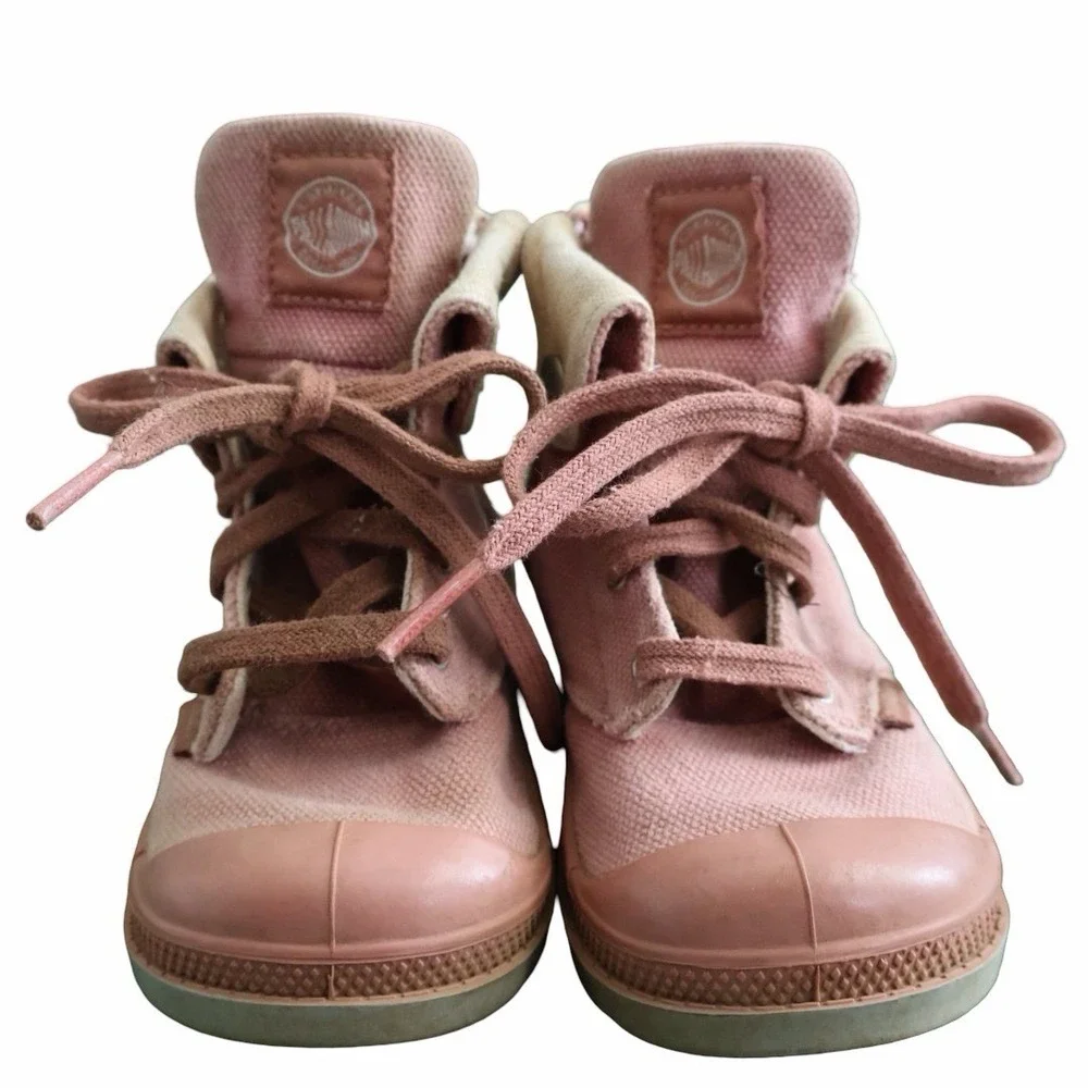 Palladium Kids casual Pink boots.‎ Zipper. Infants Size 7
